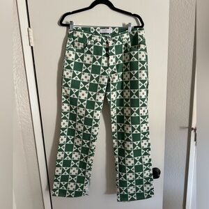 Lisa Says Gah Retro Ellis Wide Leg Floral Jean